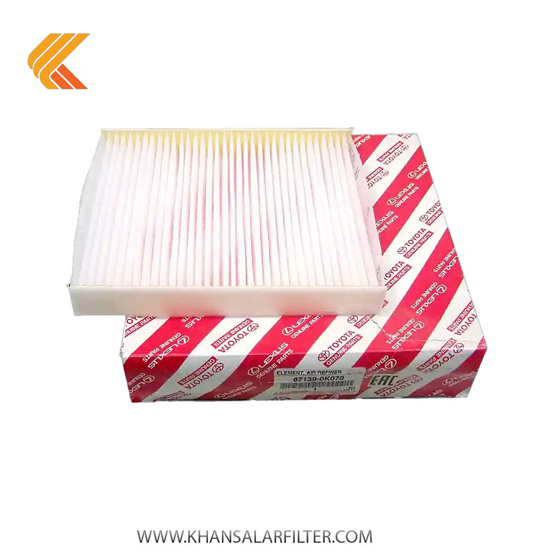 فیلتر کابین تویوتا کد Toyota 87139-0K070 طرح اصلی
