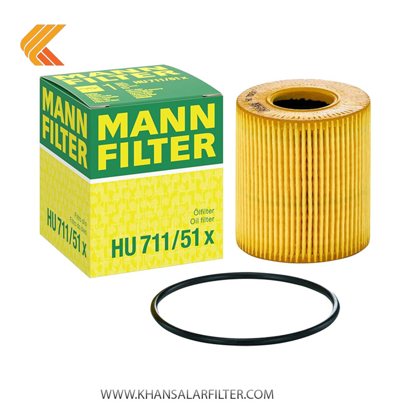 فیلتر روغن مان کد MANN HU 711/51X طرح اصلی